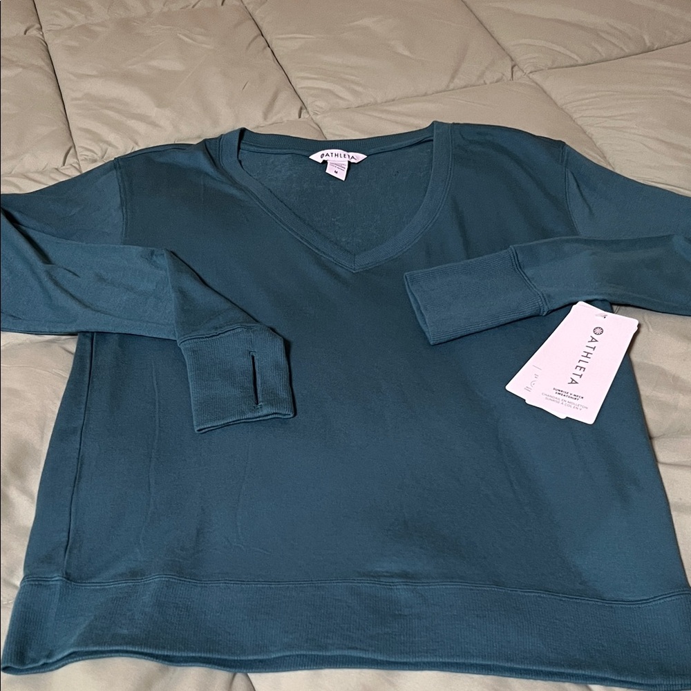 Athleta Sunrise V-Neck Sweatshirt - Picture 2 of 6